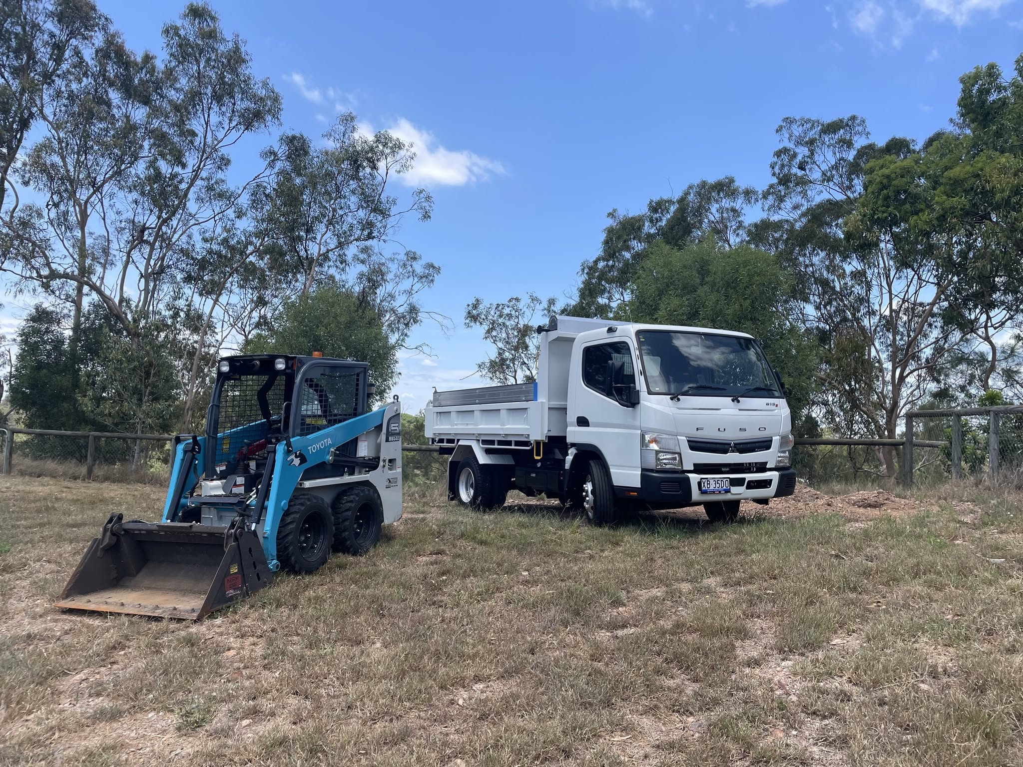 Cookies Bobcat earthworks job in Ipswich